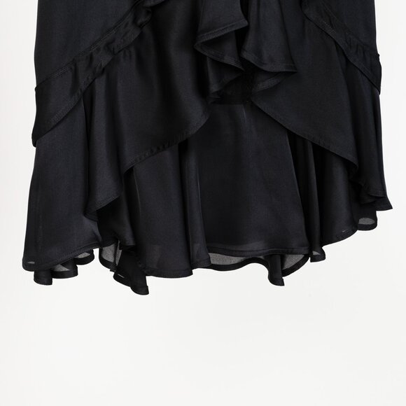 Yves Saint Laurent 2003 Ruched Silk Skirt - Picture 3 of 10